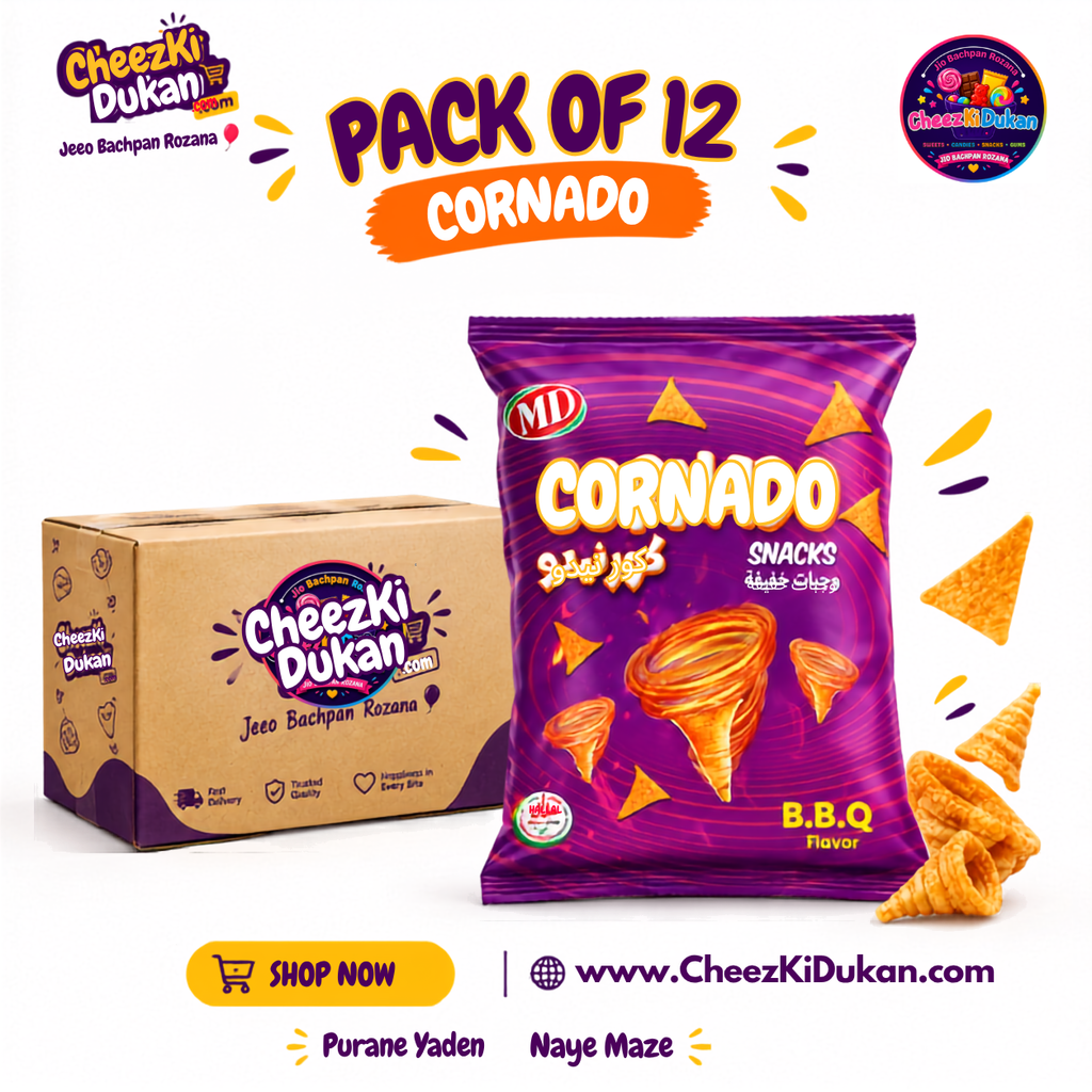 Zee Cornado Snacks Barbecue flavor pack - CheezKiDukan