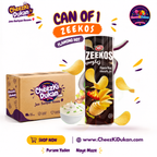 Zeekos Potato Chips Flamin Hot can - CheezKiDukan
