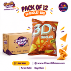 Ashraf Products 3D Bugles BBQ flavour pack of 12 - CheezKiDukan