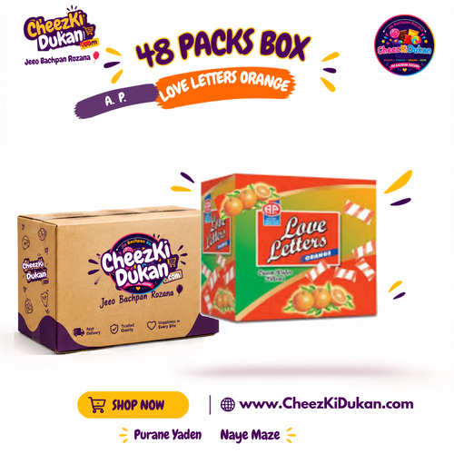 Ashraf Products Love Letter Orange pack of 48 - CheezKiDukan