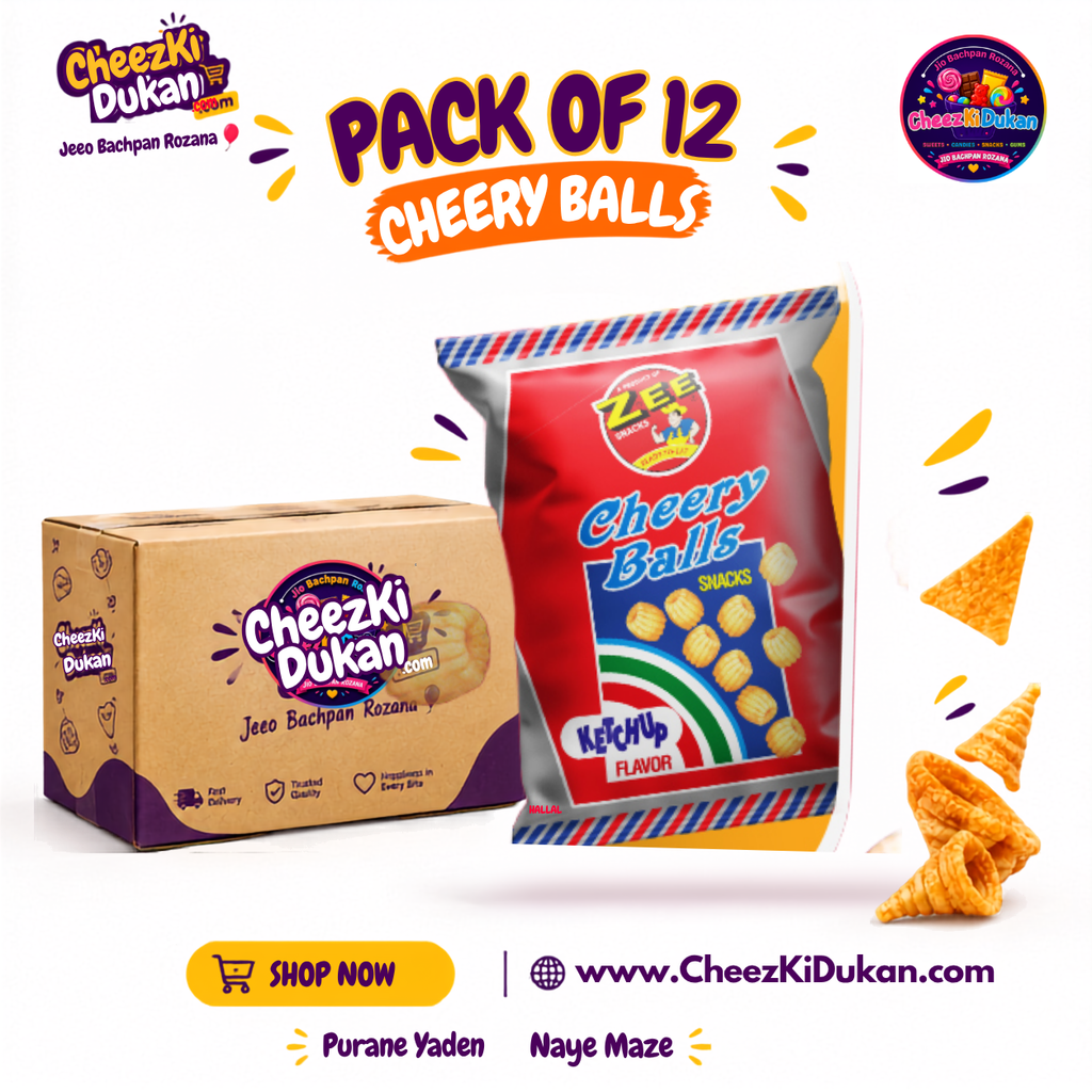 Zee Cheery Balls Ketchup flavor snacks - CheezKiDukan