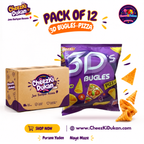 Ashraf Products 3D Bugles Pizza flavour pack of 12 - CheezKiDukan