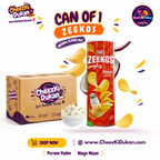 Zeekos Potato Chips Original Classic Salt can - CheezKiDukan